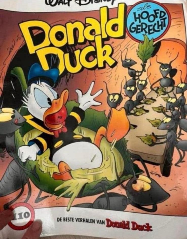 De beste verhalen van Donald Duck no 110: als hoofdgerecht, Eén stripboek, Ophalen of Verzenden, Gelezen