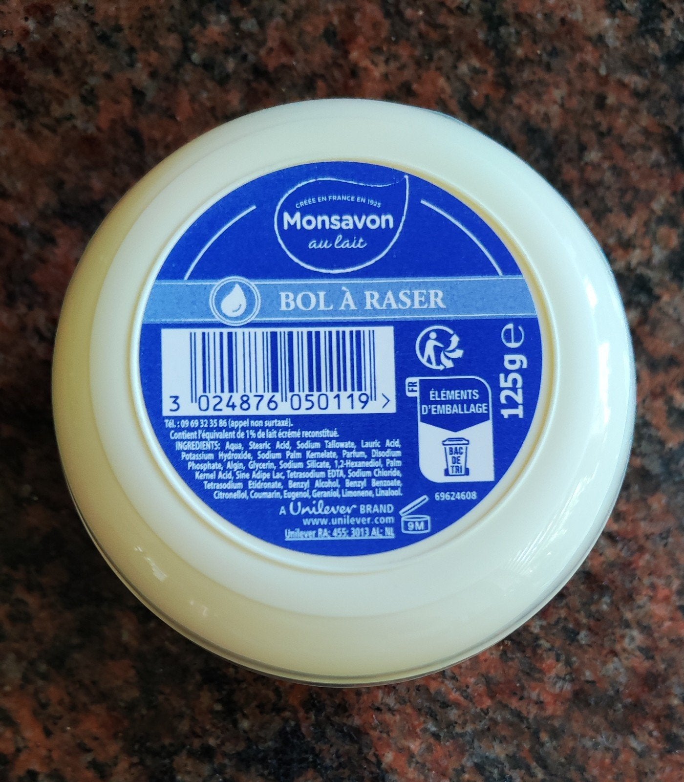 Monsavon au Lait Bol à Raser - Scheerzeep 125g, Ophalen of Verzenden, Nieuw, Overige typen