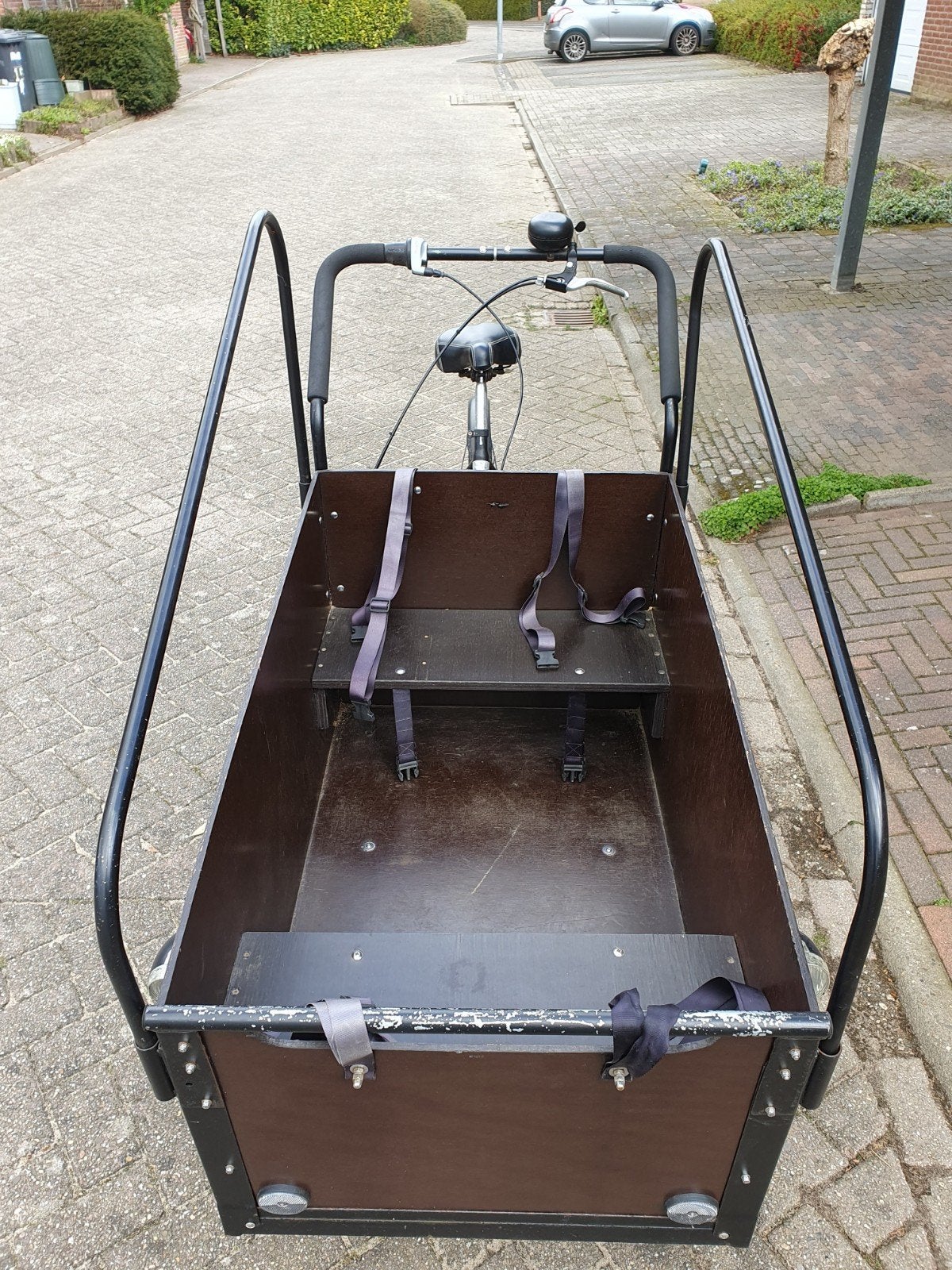 Bakfiets Troy de Lux, Ophalen, Gebruikt, 4 kinderen of meer