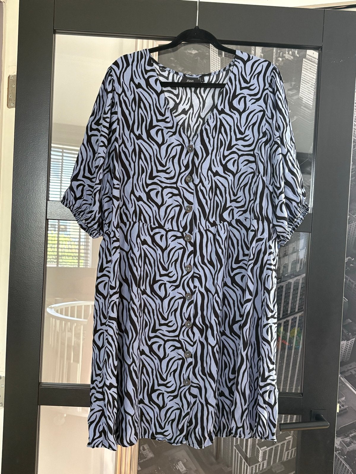 Zizzi jurk - Maat 50/52 (L), Ophalen of Verzenden, Zo goed als nieuw, Blauw, Jurk