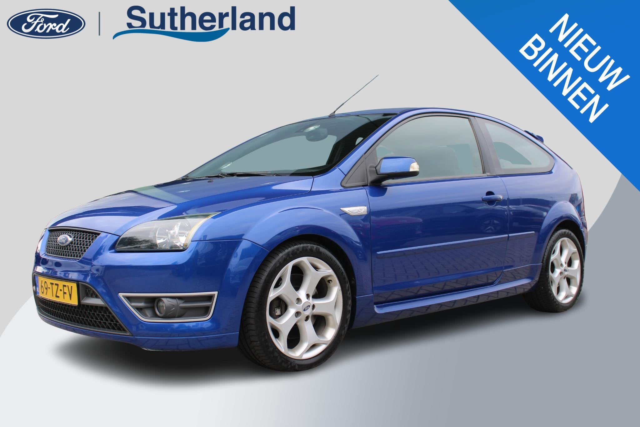 Ford Focus 2.5-20V ST 225pk | 1e Eigenaar NL Auto! | Recaro, Verwarmde buitenspiegels, Gebruikt, Zwart, Handgeschakeld