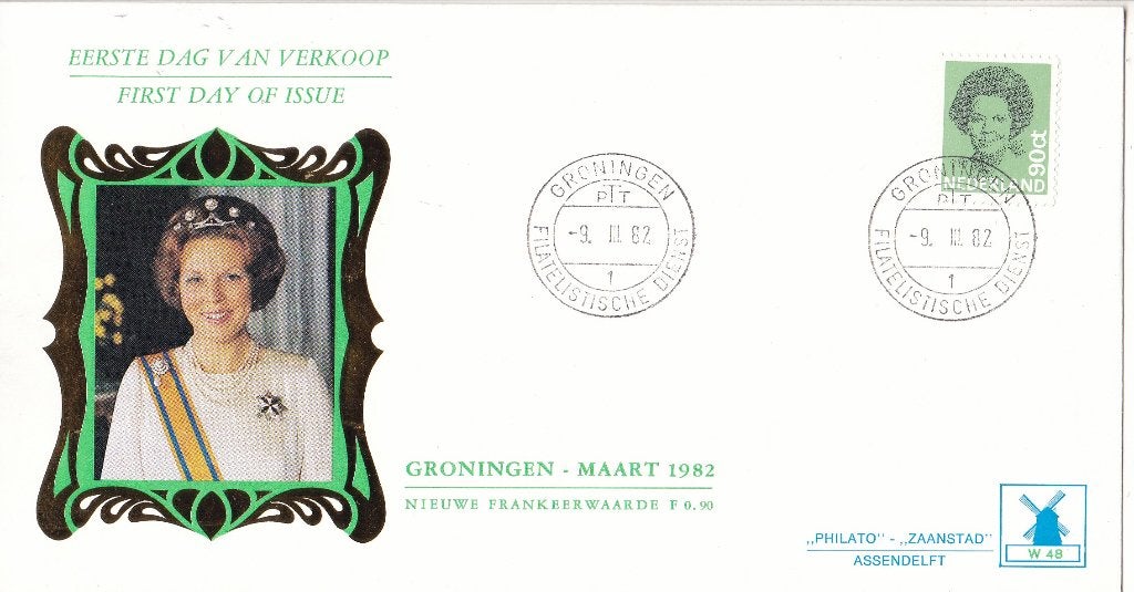 Philato – FDC – Koningin Beatrix – type Struycken - NVPH W48, Postzegels en Munten, Verzenden, Envelop