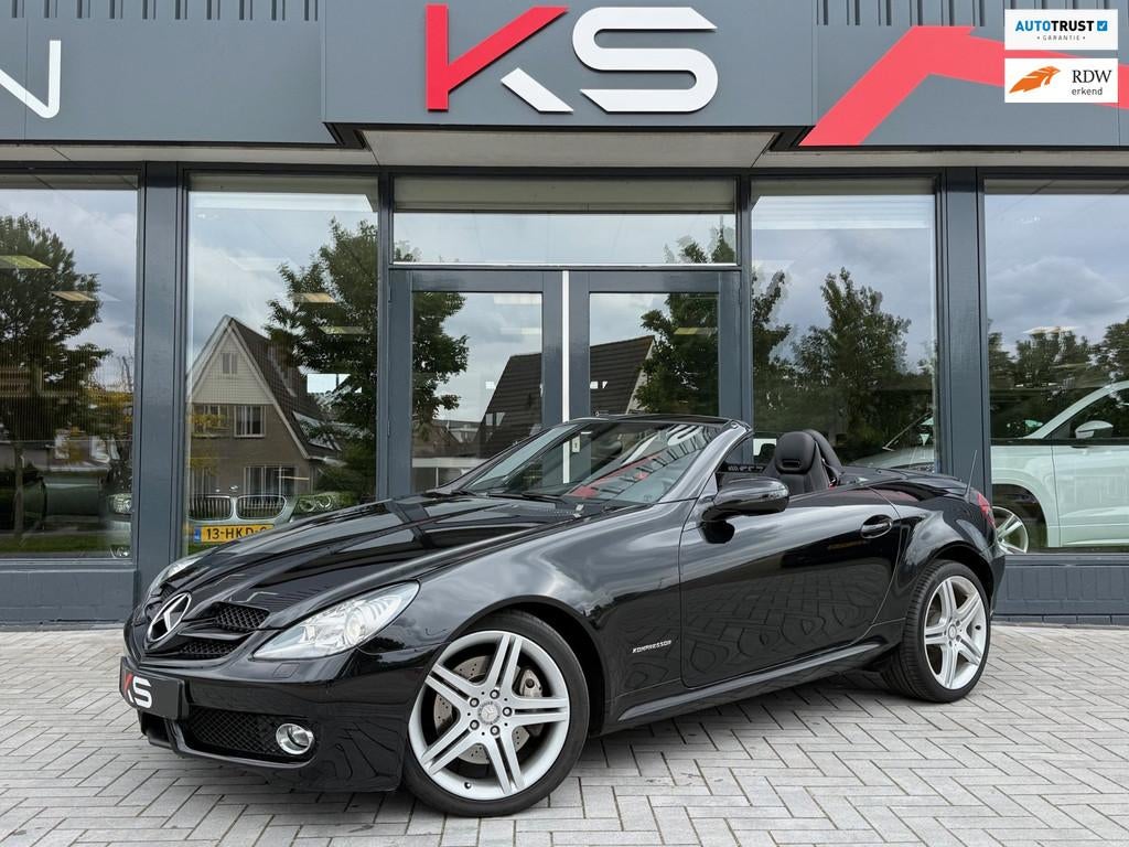 Mercedes-Benz SLK-klasse 200 K. 1e eigenaar Xenon Leder Airs, Achterwielaandrijving, Gebruikt, Zwart, 4 cilinders
