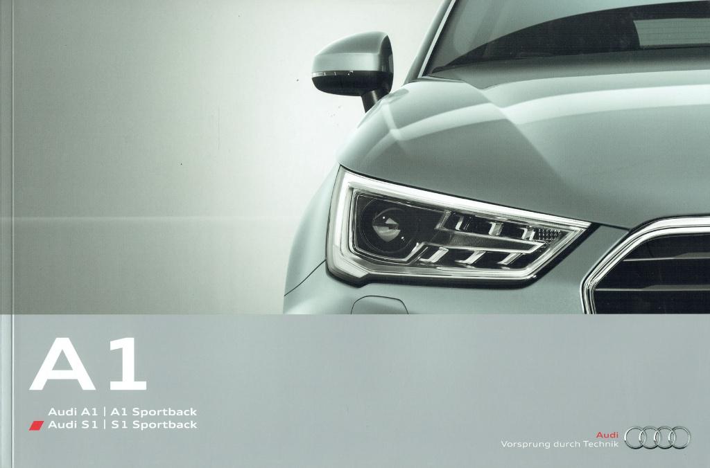 Folder Audi A1 - S1 & A1 - S1 Sportback (Duitse uitg. 2014), Verzenden, Zo goed als nieuw, Audi