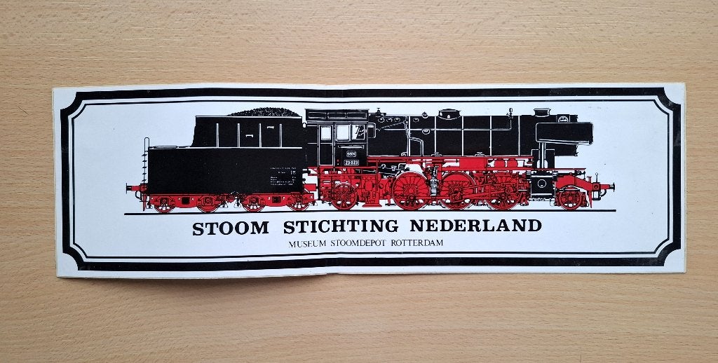 Sticker Stoom Stichting Nederland, Verzenden, Zo goed als nieuw, Trein, Overige typen