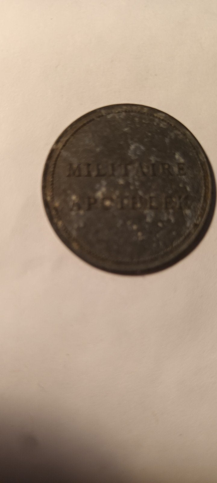 Zeldzame penning: Rijkseigendom Militaire Apotheek, Ophalen of Verzenden