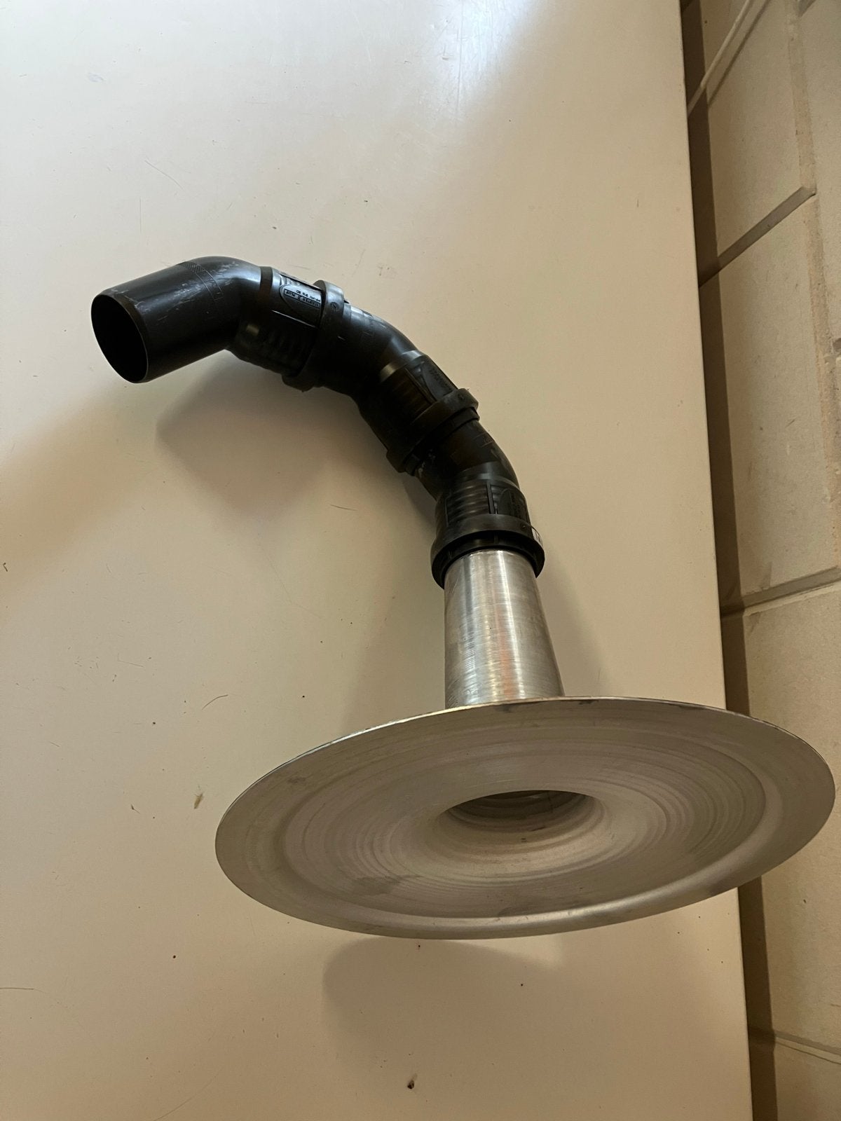 Dakdoorvoer met bochten plakplaat zonnepanelen, Doe-het-zelf en Verbouw, Kunststof, Gebruikt, Zwart, Ophalen of Verzenden