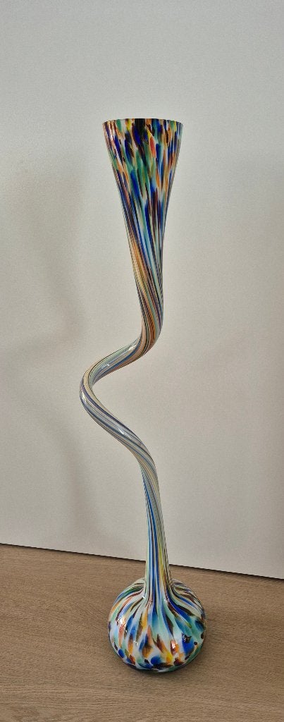 Spiraalvaas Ozarro by Loranto, Ophalen, Handgemaakt, Meerkleurig, 83 cm
