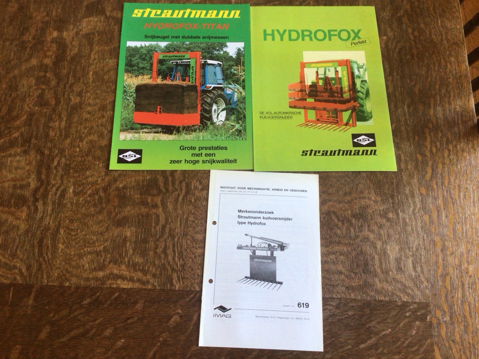 Strautmann Hydrofox Titan Folders & IMAG Rapport, Ophalen of Verzenden, Gelezen, Folder