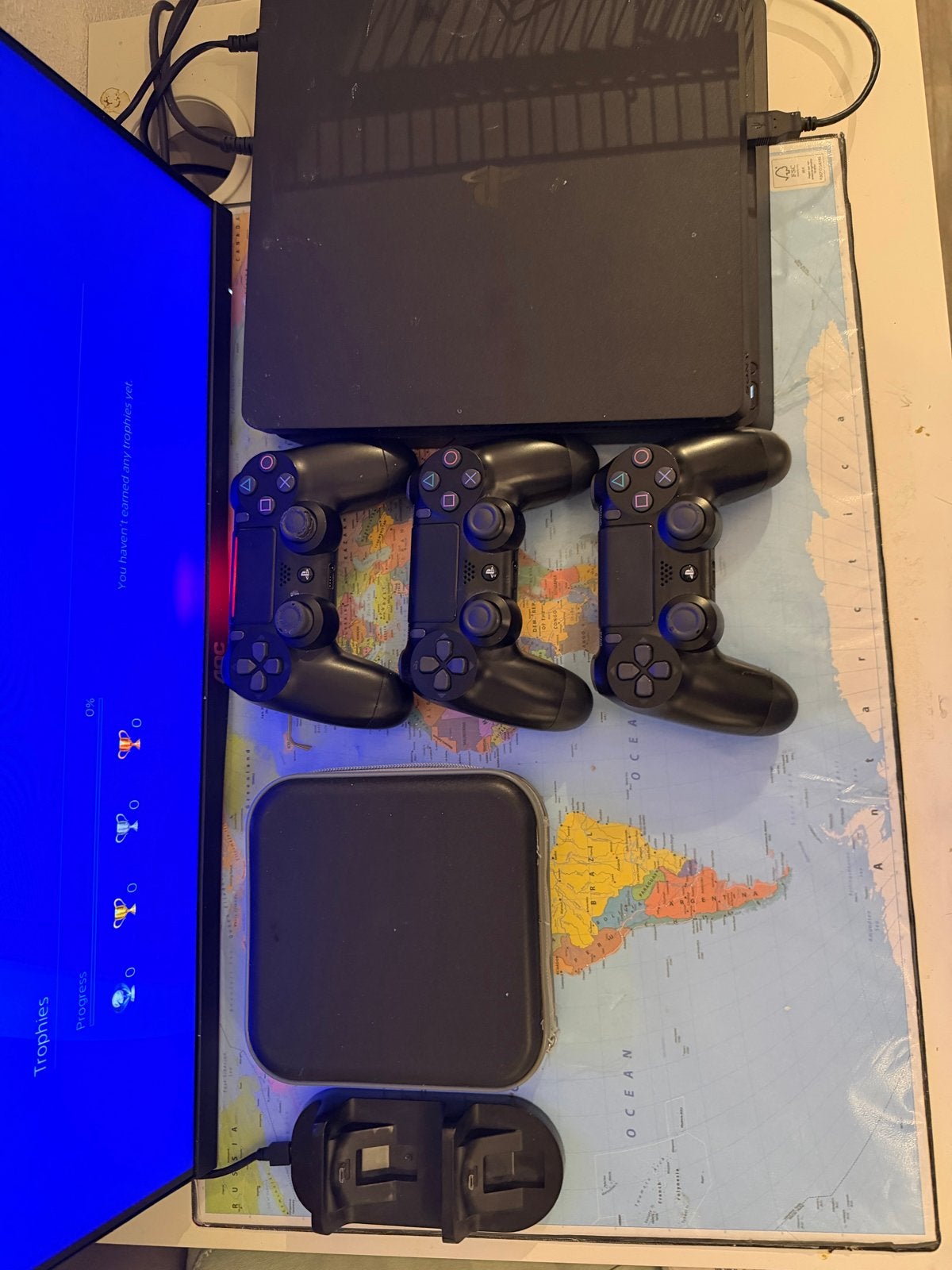 Playstation 4 Slim 500GB met games en accessoires, Ophalen, Met 3 controllers of meer, Slim, 500 GB