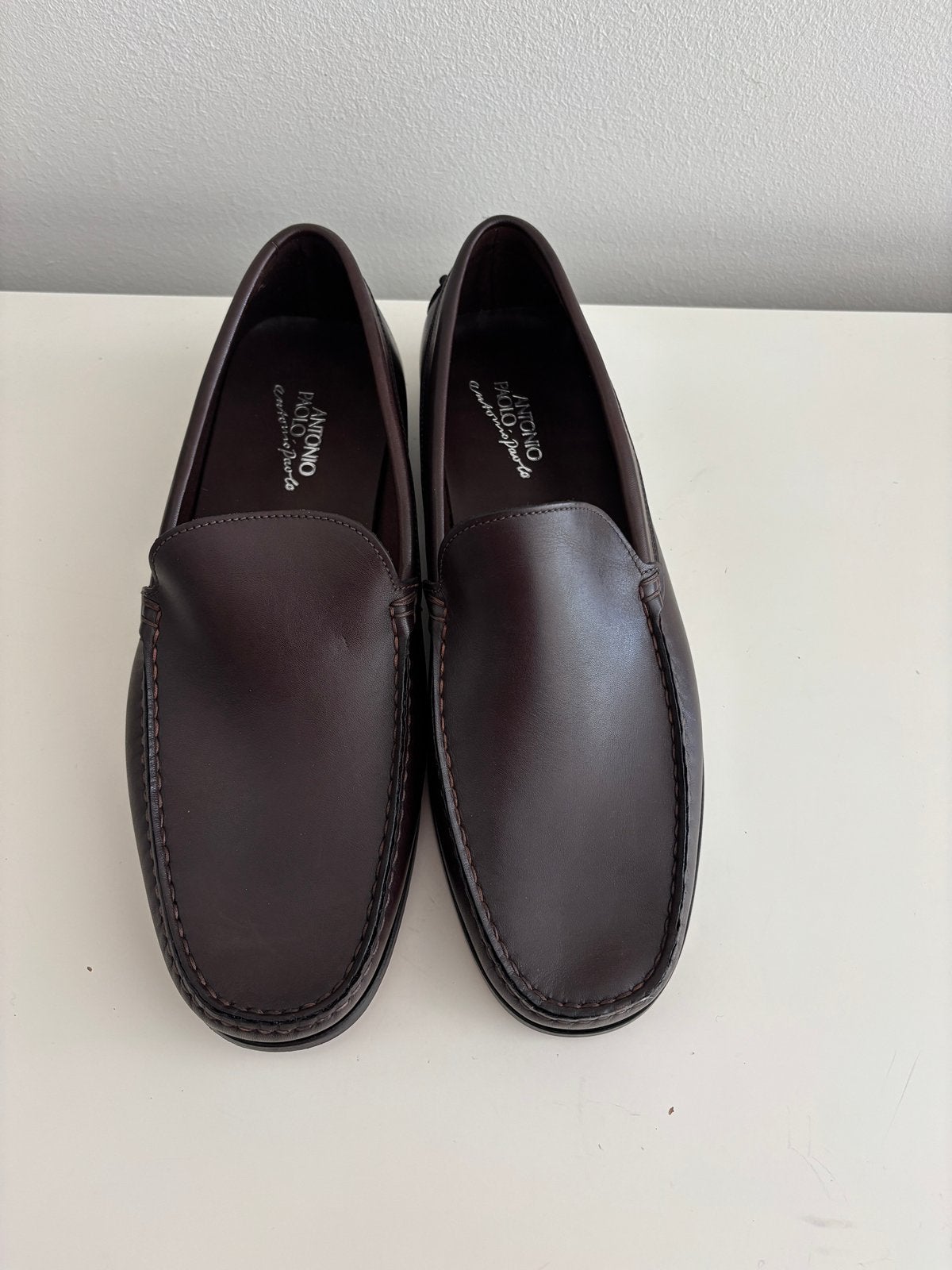 Donkerbruine kalfsleren mocassins maat 42 NIEUW, Bruin, Verzenden, Nieuw, Espadrilles of Moccasins