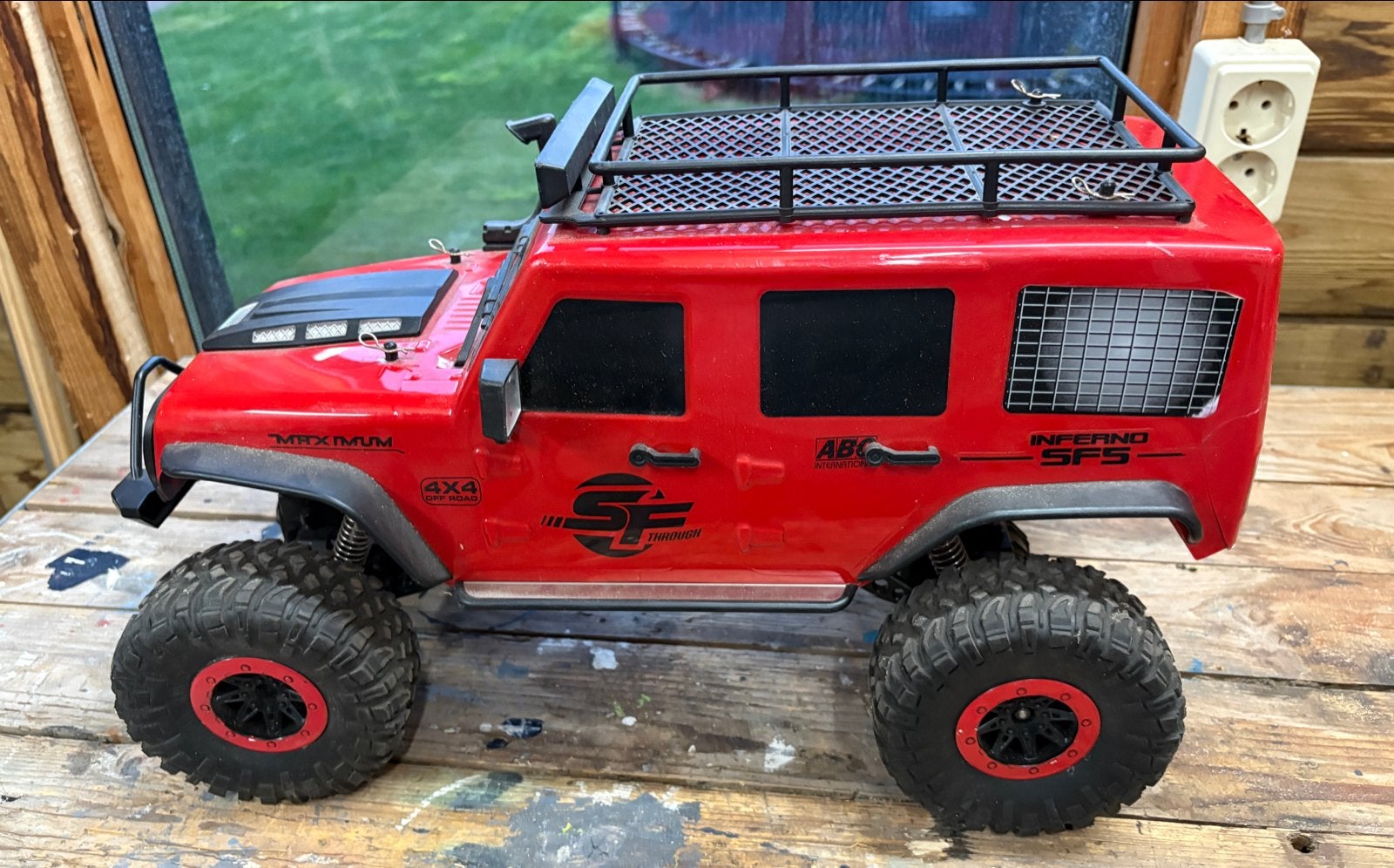 RC Crawler Jeep met afstandsbediening - Zo goed als nieuw, Auto offroad, Zo goed als nieuw, Schaal 1:10, RTR (Ready to Run)