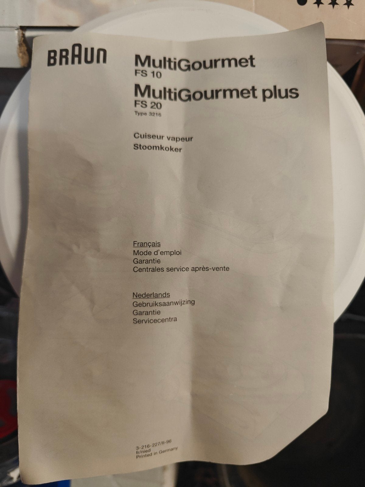 Braun MultiGourmet FS 20 Stoomkoker - Zo goed als nieuw, Ophalen of Verzenden