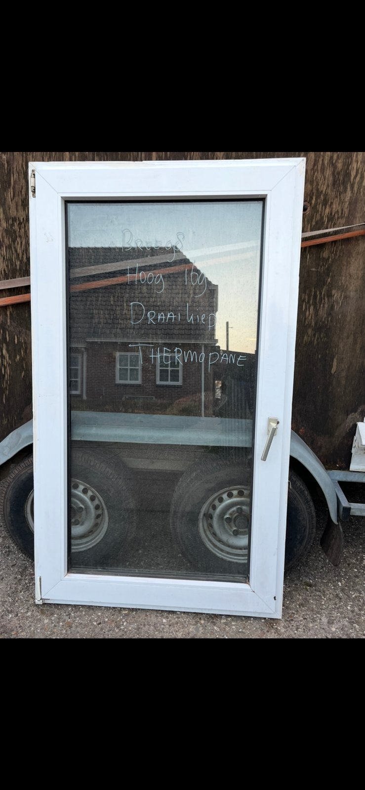 Houten kozijnen en kunstofkozijnen en ramen . Ruime keuze, Doe-het-zelf en Verbouw, Dakkapel, Nieuw, Ophalen of Verzenden, 75 tot 150 cm