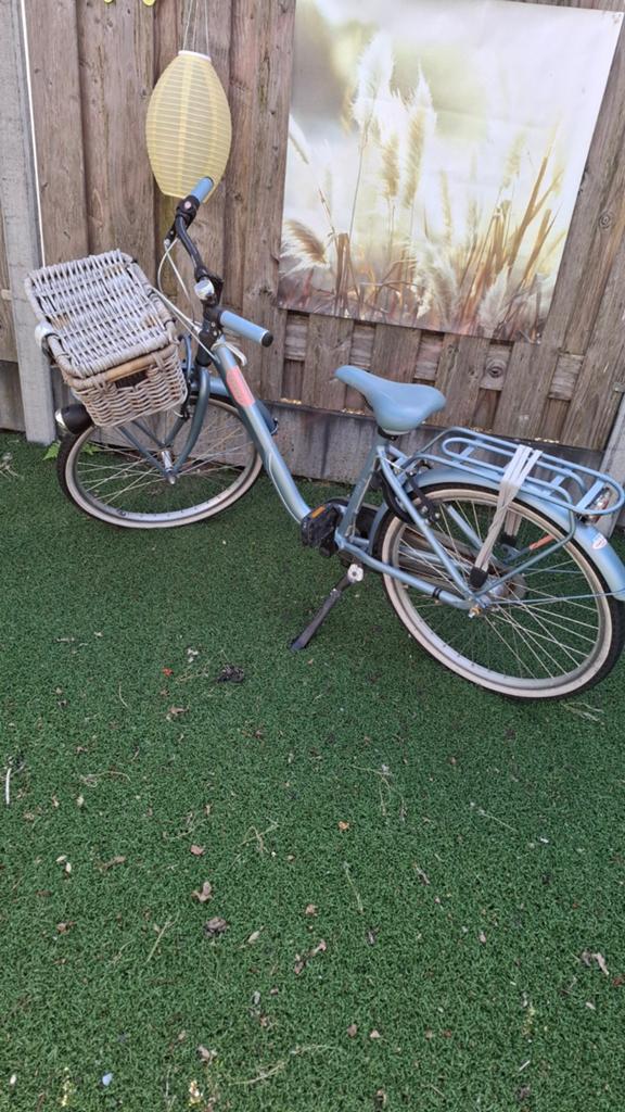 Meisjes fiets lichtblauw batavus star 25 inch, Fietsen en Brommers, Fietsen | Meisjes, Ophalen, Zo goed als nieuw, 24 inch, Versnellingen