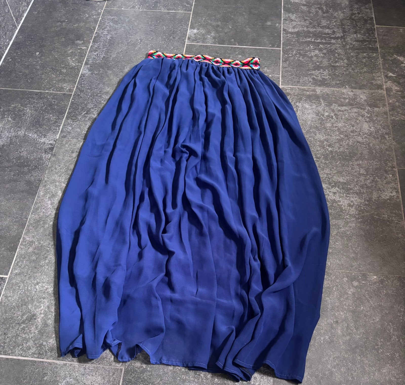 Shk mode , lange rok, J, Blauw, Maat 42/44 (L), Ophalen of Verzenden