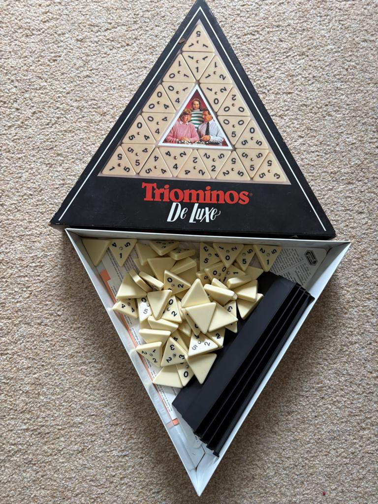 Compleet Triominos De Luxe bordspel, Ophalen, Zo goed als nieuw