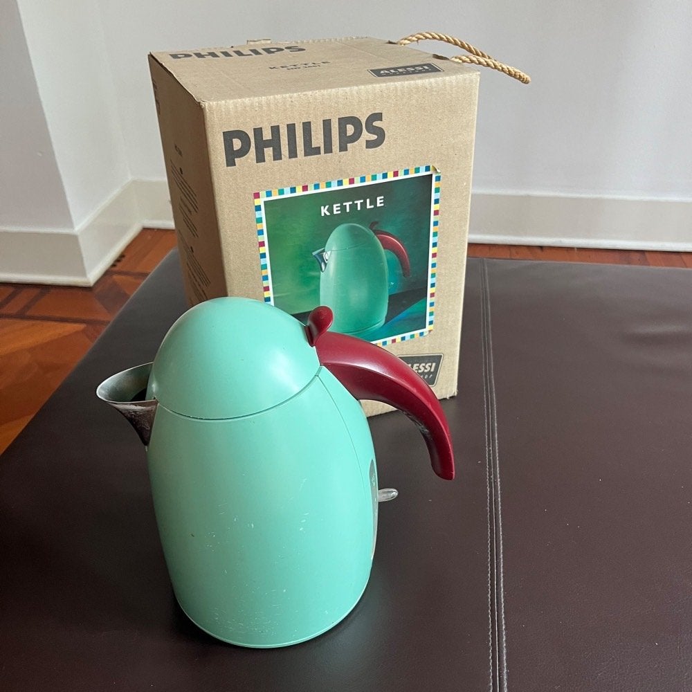 Philips Alessi waterkoker model HD 2001, 1 tot 2 liter, Ophalen of Verzenden, Niet werkend