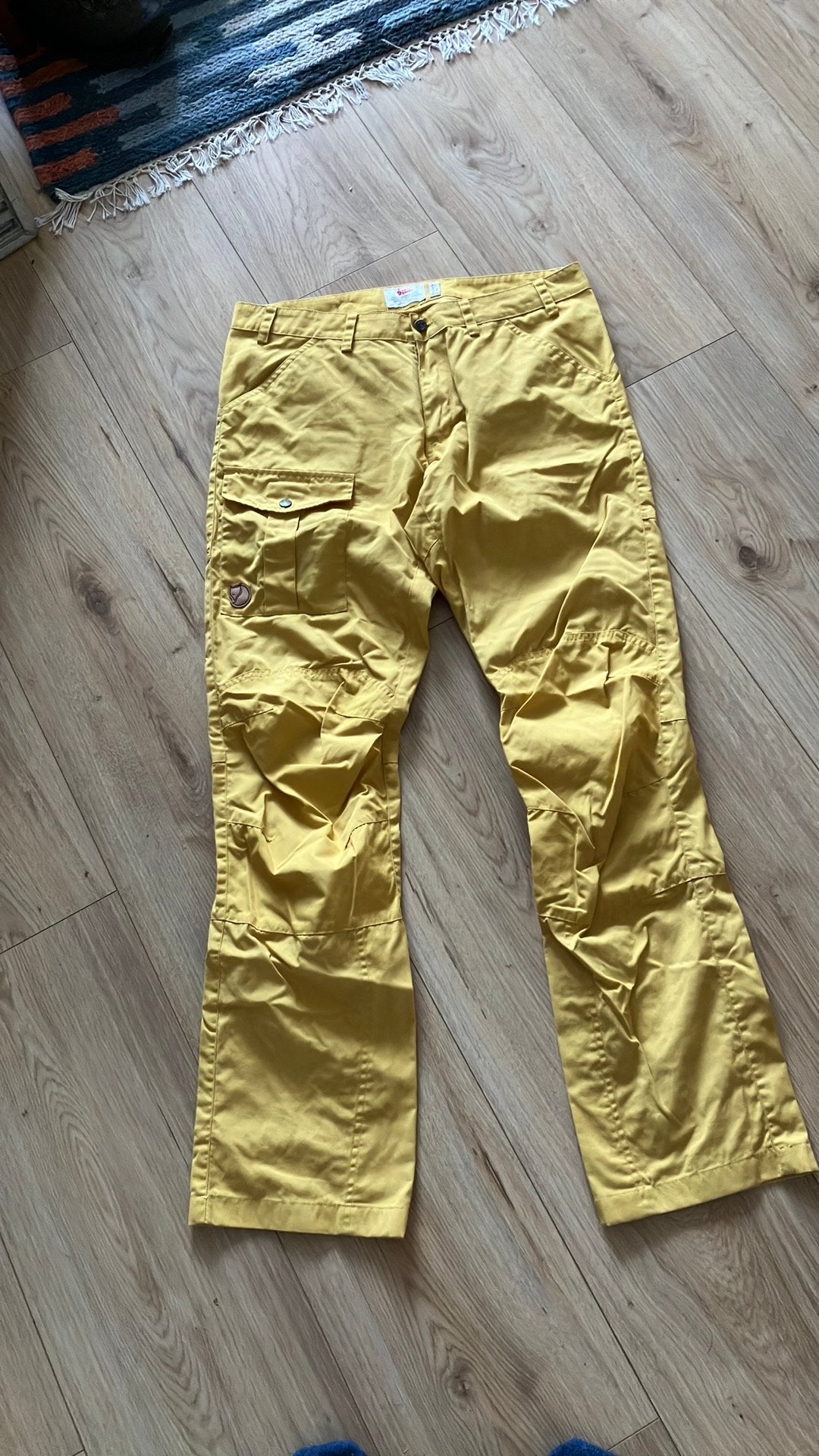 Fjallraven Nils broek maat 50, Ophalen of Verzenden, Zo goed als nieuw, Maat 48/50 (M), Geel