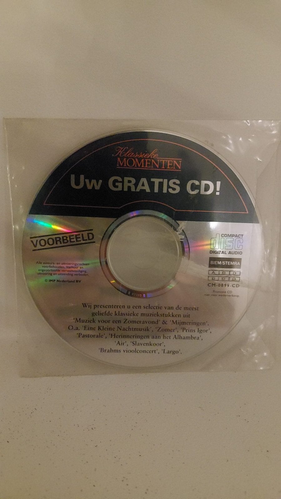 Klassieke momenten CD, Cd's en Dvd's, Ophalen of Verzenden, Classicisme, Zo goed als nieuw, Overige typen