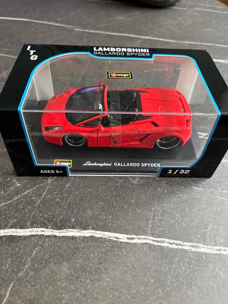 Lamborghini Gallardo Spyder 1/32 - Rood Modelauto, Hobby en Vrije tijd, Modelauto's | 1:32, Ophalen, Nieuw, Auto, Overige merken