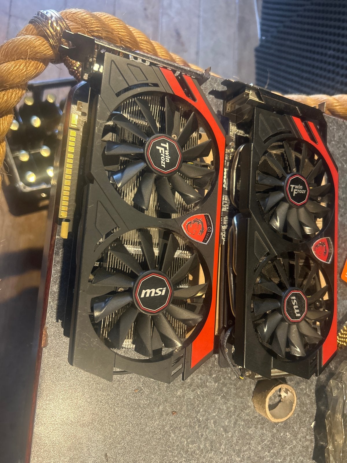 MSI Twin Frozr Gaming Videokaarten (2 stuks), Computers en Software, Videokaarten, Ophalen, PCI-Express 3, Gebruikt, HDMI