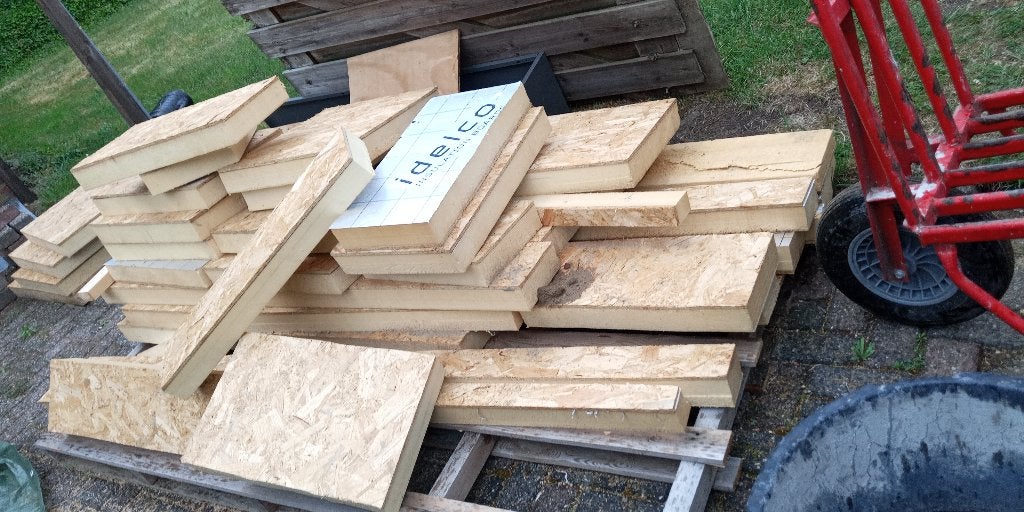 Pir isolatie rest stukken GRATIS, Ophalen, Dakisolatie, 4 tot 8 cm, Hardschuim (Pir)