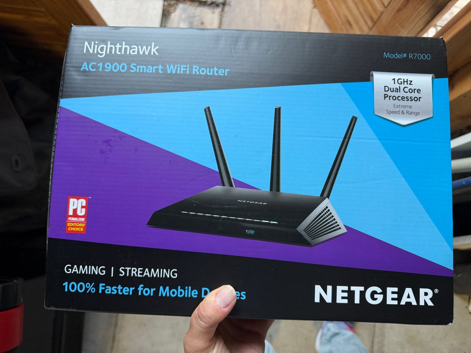 NETGEAR Nighthawk AC1900 Smart WiFi Router (R7000), Ophalen of Verzenden, Zo goed als nieuw, Router