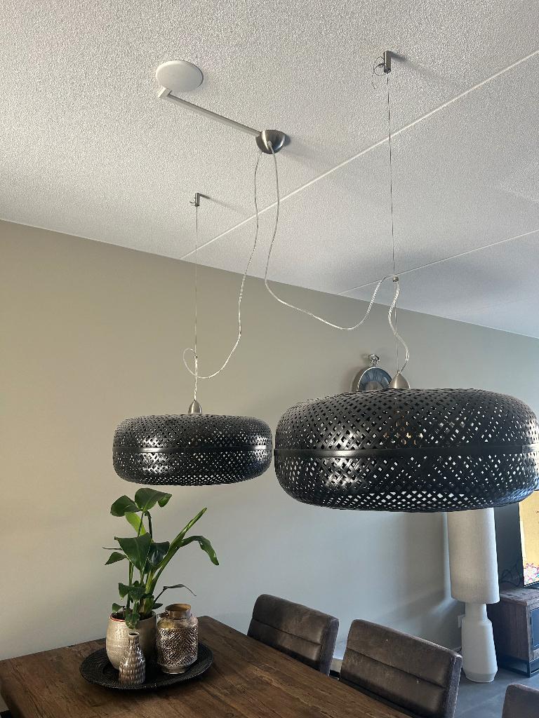 Good&Mojo hanglamp Palawan zwart, Huis en Inrichting, Lampen | Hanglampen, Ophalen, Zo goed als nieuw, Overige materialen, Minder dan 50 cm