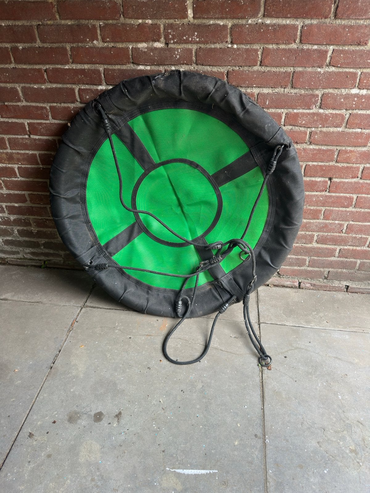 Groene schommel voor buiten - nestschommel, Ophalen, Gebruikt, Schommel