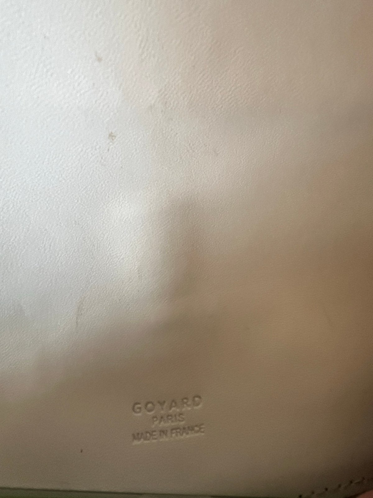 Goyard Schoudertasje - Zo goed als nieuw, Ophalen of Verzenden, Zo goed als nieuw, Wit, Schoudertasje