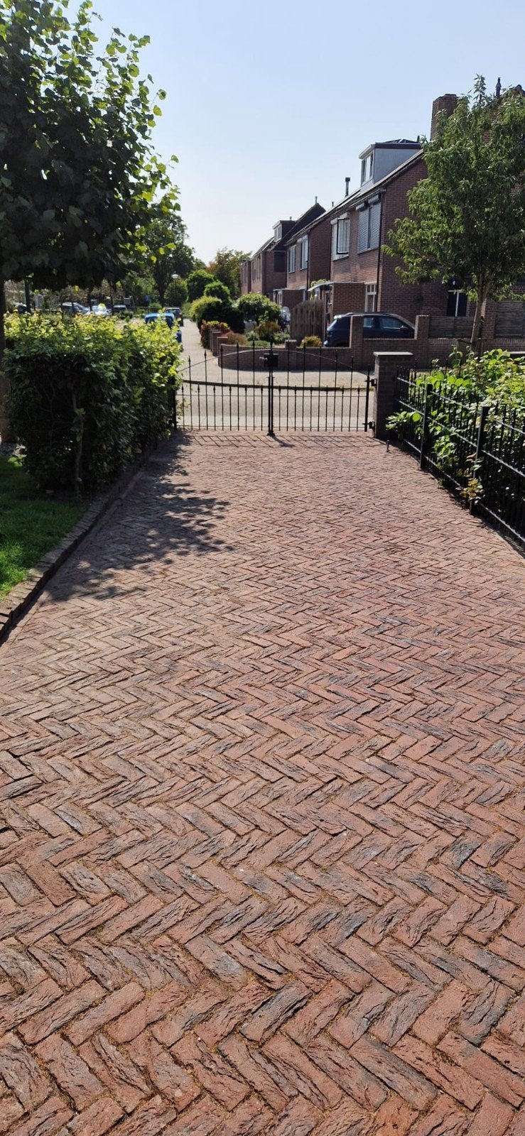 75 m2 Gebakken klinkers 10x7x20 cm, Ophalen, Gebruikt, Keramiek, Klinkers