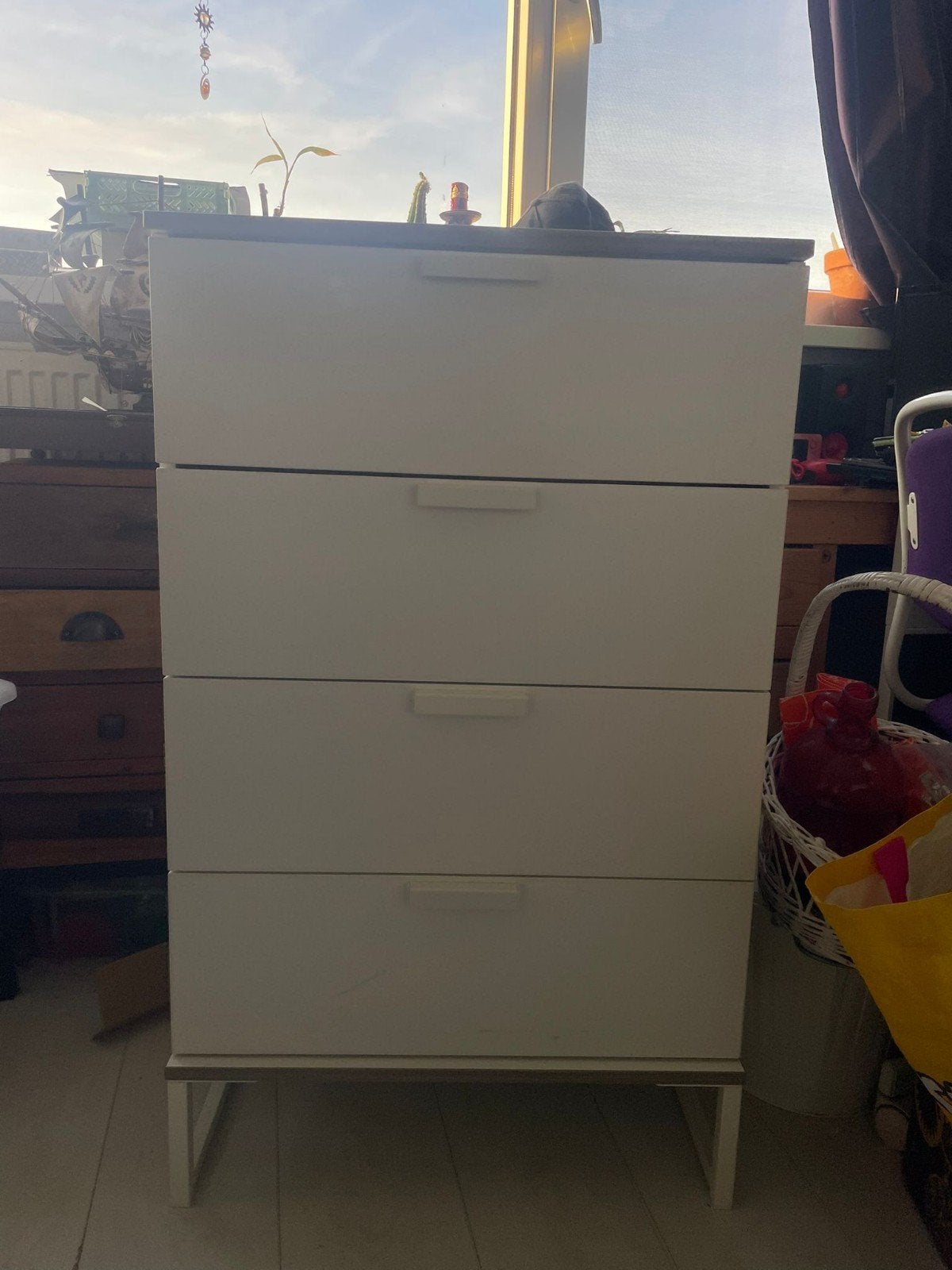 Mooie witte kleding kast, Ophalen, Gebruikt
