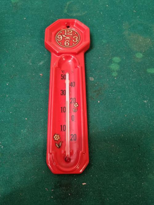 barometer aardewerk rood vintage, Ophalen of Verzenden, 'T Olde Gre-j, Info@toldegrej.nl, Endepoelstraat 20f Didam