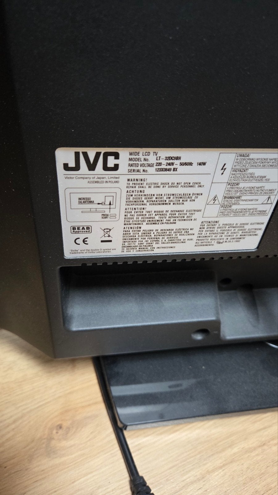 JVC TV, Ophalen, 50 Hz, Overige merken