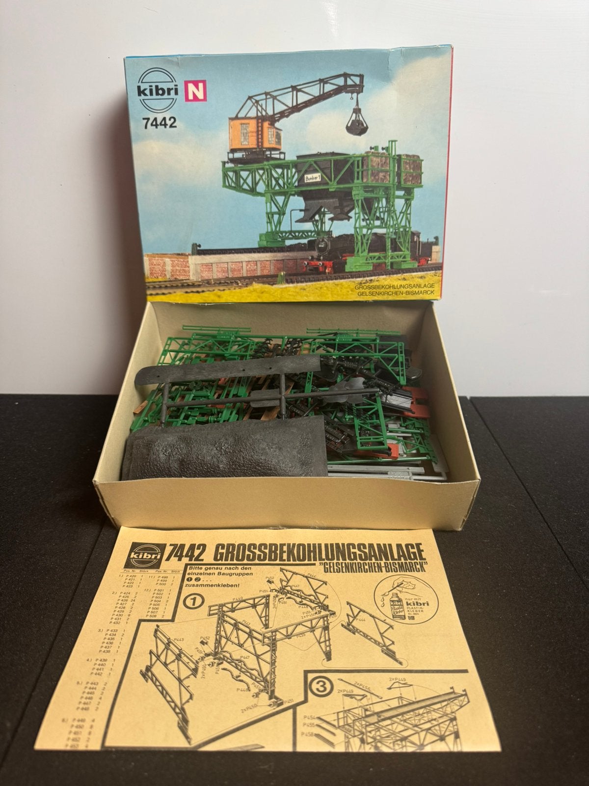 Vintage Kibri 7442 Modelspoor N Bekolingsinstallatie, Ophalen of Verzenden, Zo goed als nieuw, 1:50 tot 1:144
