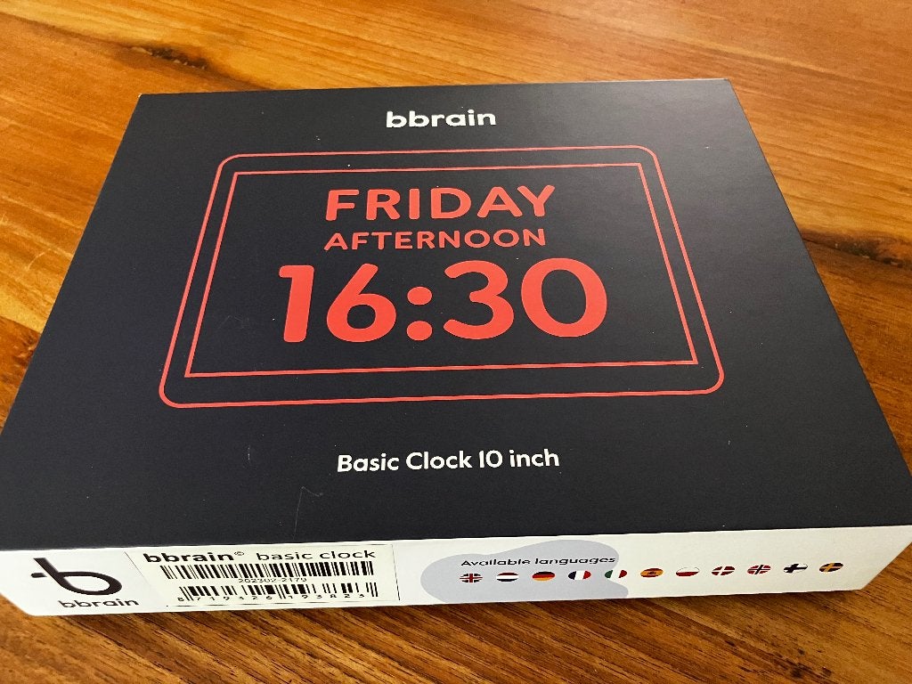 Foto 2 van Klok Bb Brain 10 inch speciaal voor senioren met dementie