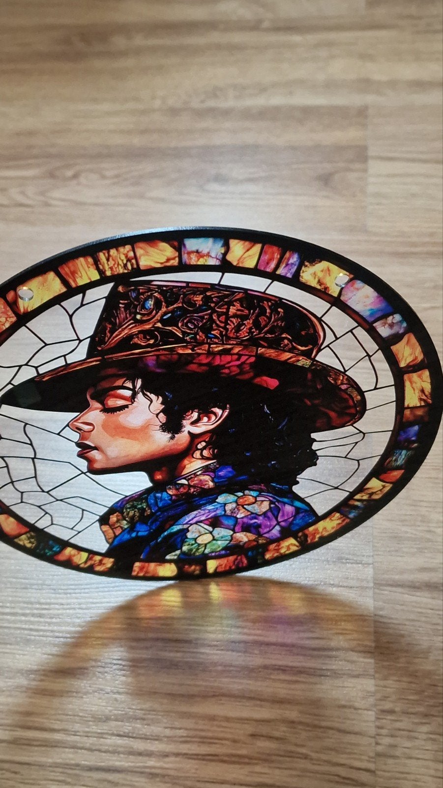 MJ decoratief item kunststof glas in lood look, Verzenden, Nieuw