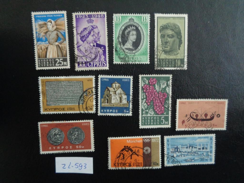 cyprus - diverse (zl-593), Ophalen of Verzenden, Overige landen, Gestempeld