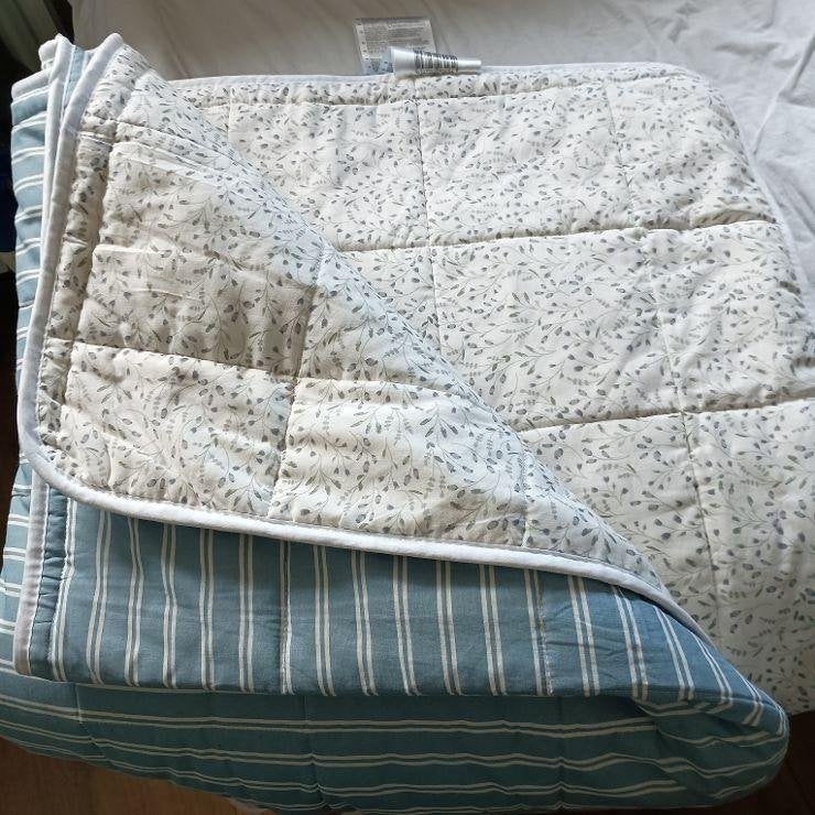 Dekbed katoen Sunndal Jysk 2.20x2.00 NIEUW ongebruikt, Ademend, Blauw, Ophalen of Verzenden, Deken of Dekbed