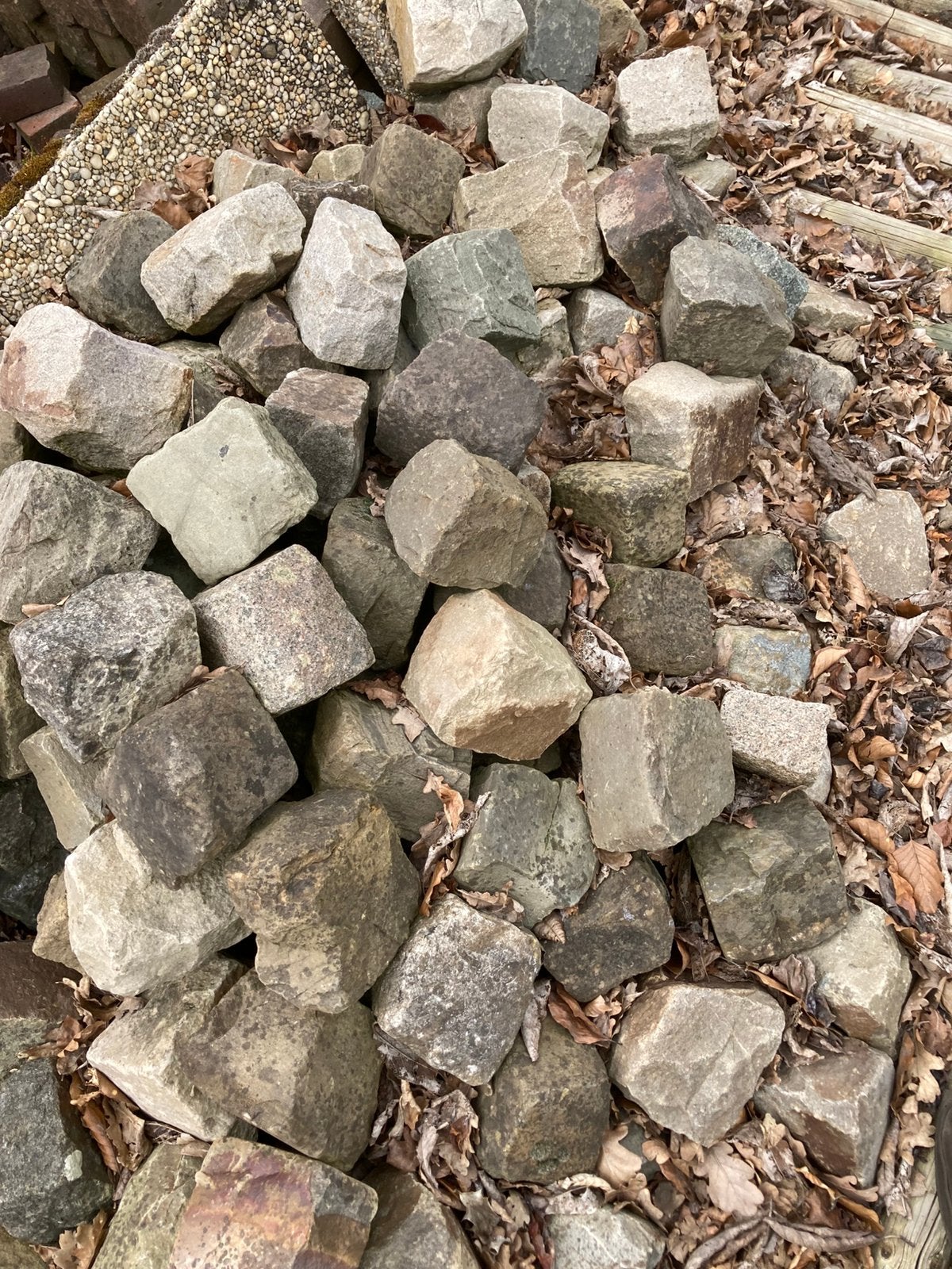 Natuurstenen keien en kinderkopjes, Ophalen, Gebruikt, Graniet, Kei
