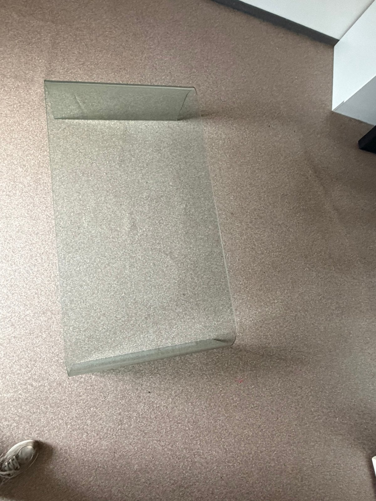 Glazen design salontafel, Huis en Inrichting, Ophalen, 100 tot 150 cm, Design, 50 tot 100 cm