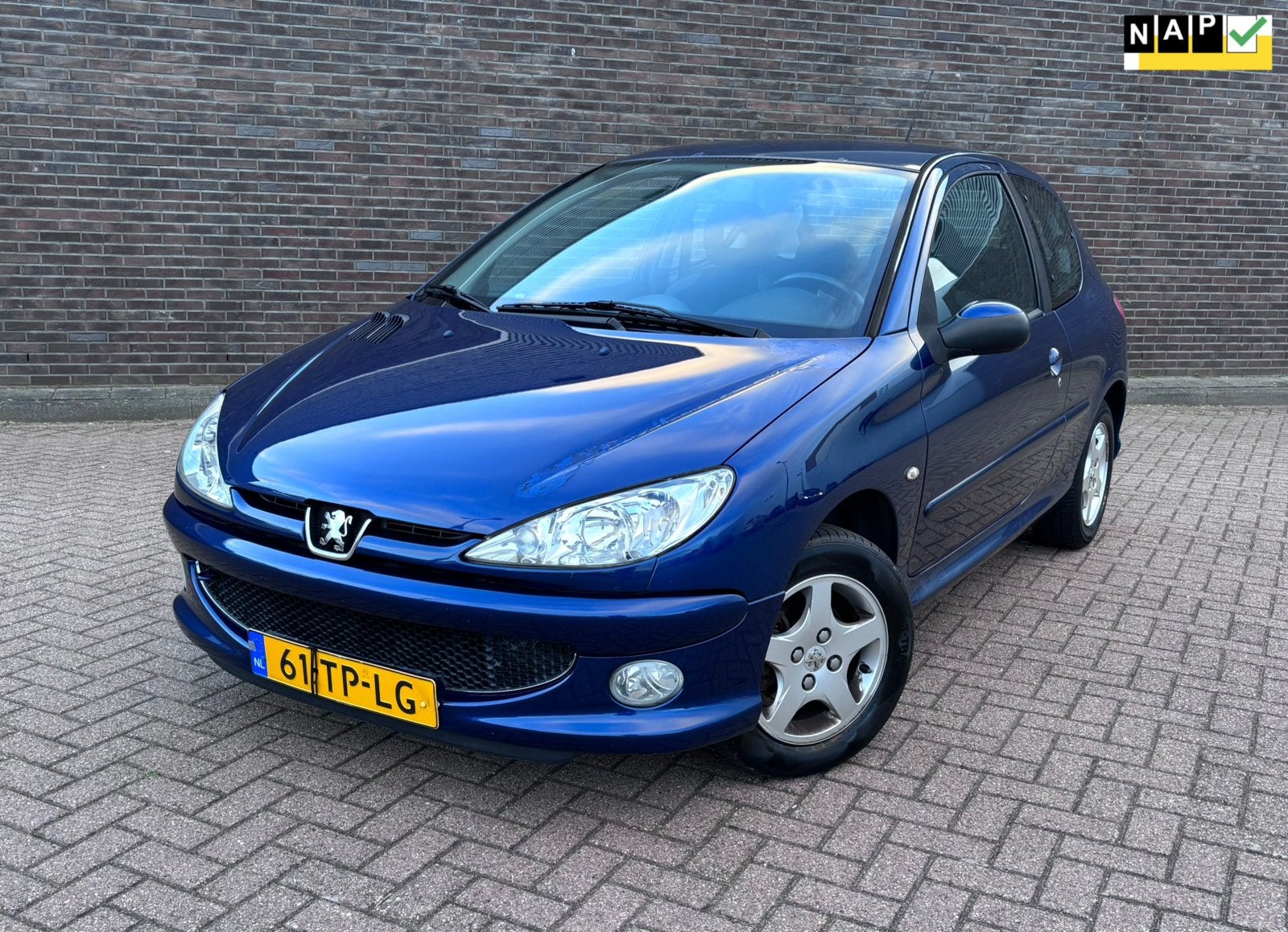Peugeot 206 1.4 3D 2007 met 39.805 KM NAP! Airco APK 01-2027, Auto's, Peugeot, Voorwielaandrijving, 31 €/maand, 4 cilinders, Blauw