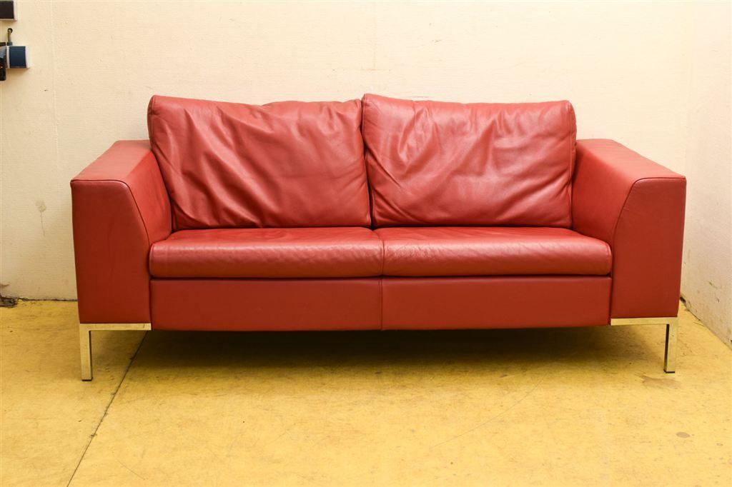 Design Bij Montèl 2 persoons bankstel 45265, Ophalen of Verzenden, Gebruikt, 75 tot 100 cm, Leer