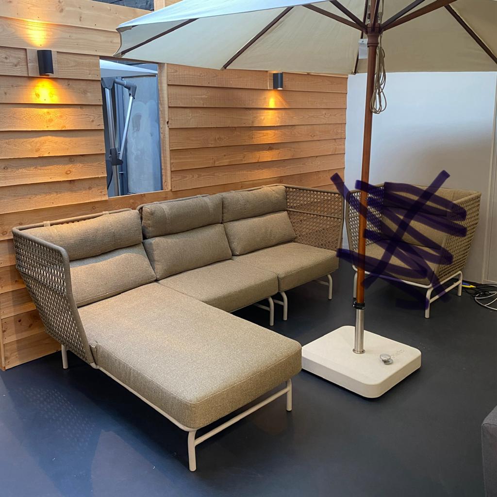 Loungeset Max & Luuk JANE kleur camel, Ophalen, 5 zitplaatsen, Loungeset, Bank
