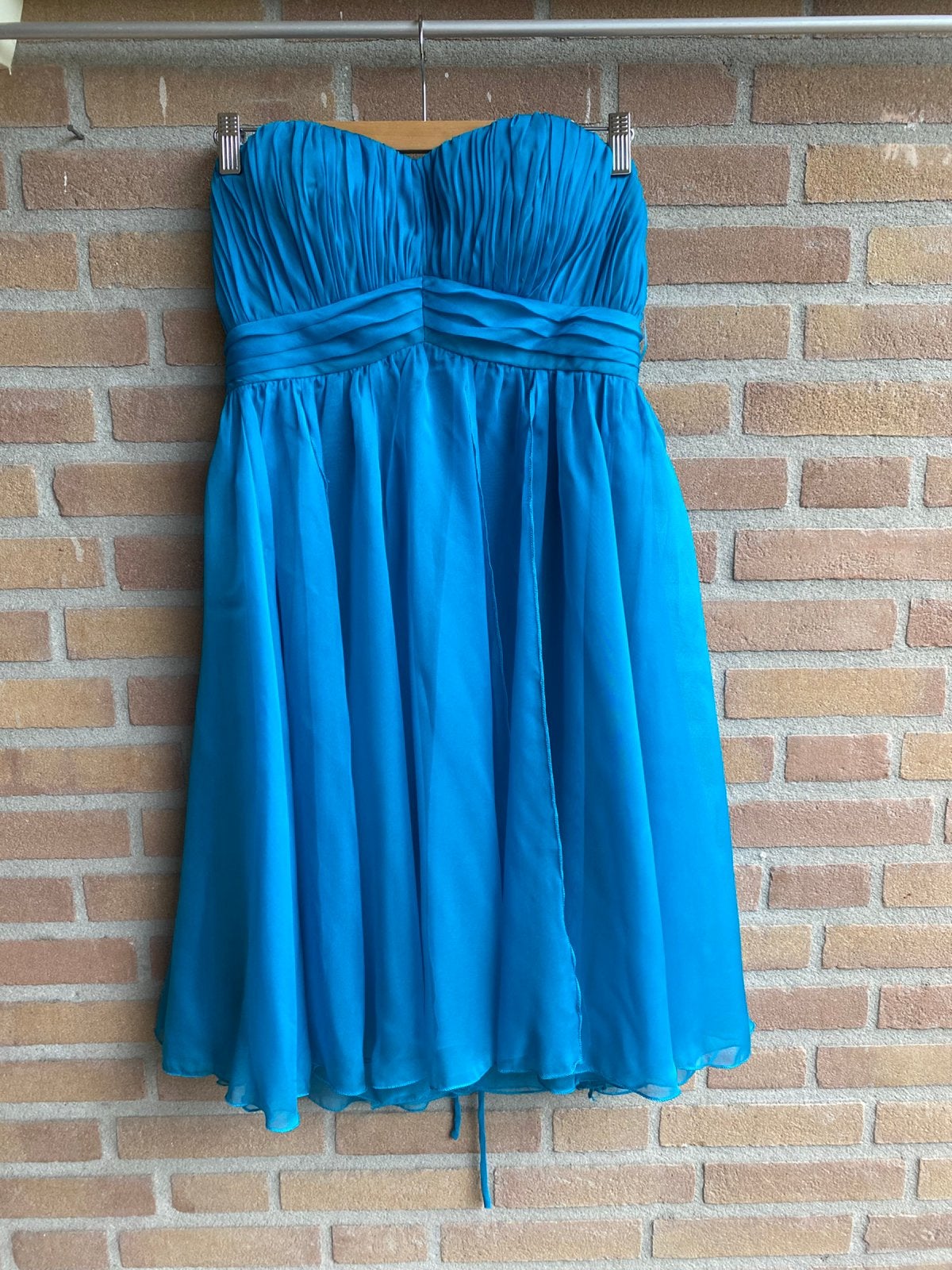 Juju & Christine gala jurk, Maat 38/40 (M), Galajurk, Blauw, Ophalen of Verzenden