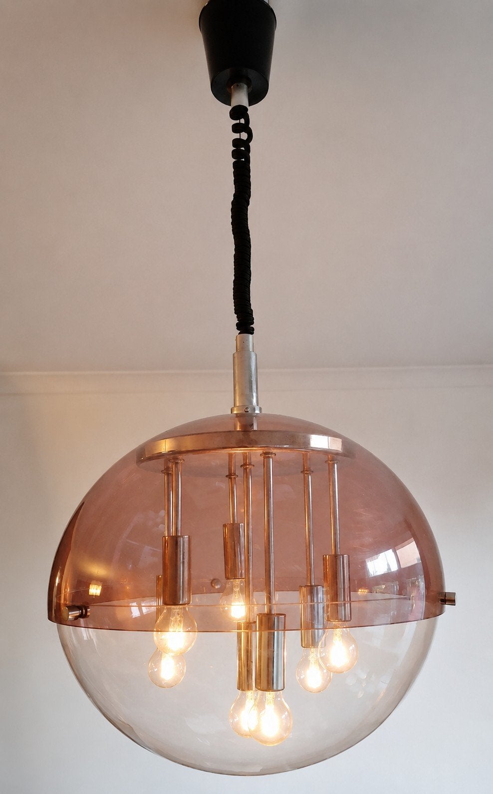 hanglamp Raak Amsterdam  Space Age, Huis en Inrichting, Lampen | Hanglampen, Ophalen of Verzenden, Gebruikt, Metaal