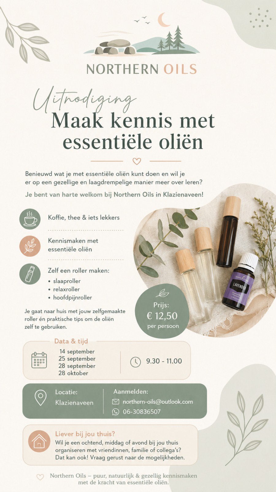 Workshop essentiële oliën, Ophalen, Nieuw, Aroma