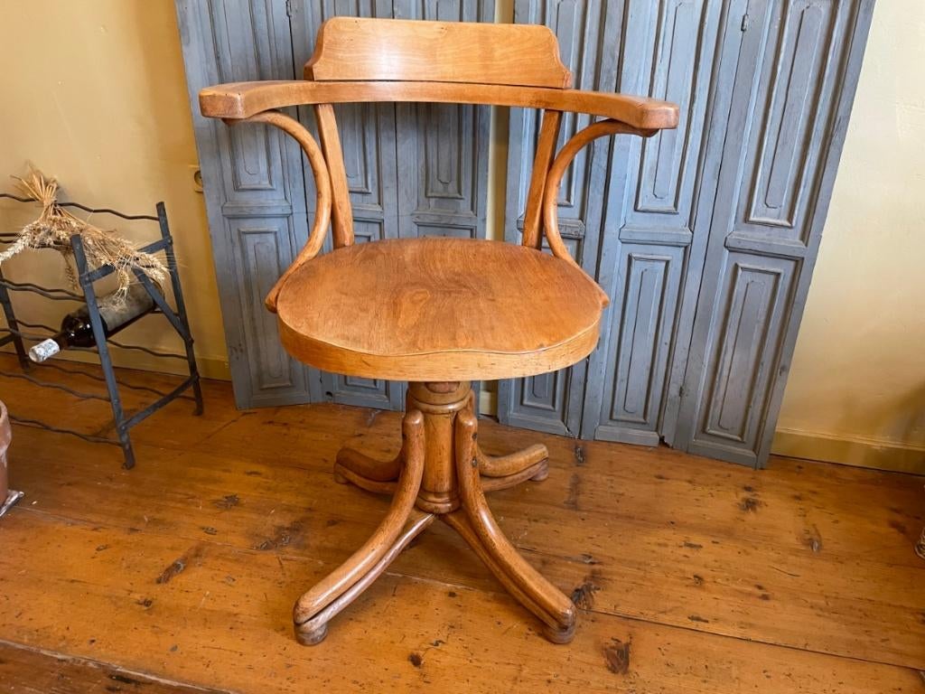 Thonet Stoel Bureaustoel Draaistoel Frans 1920, Ophalen
