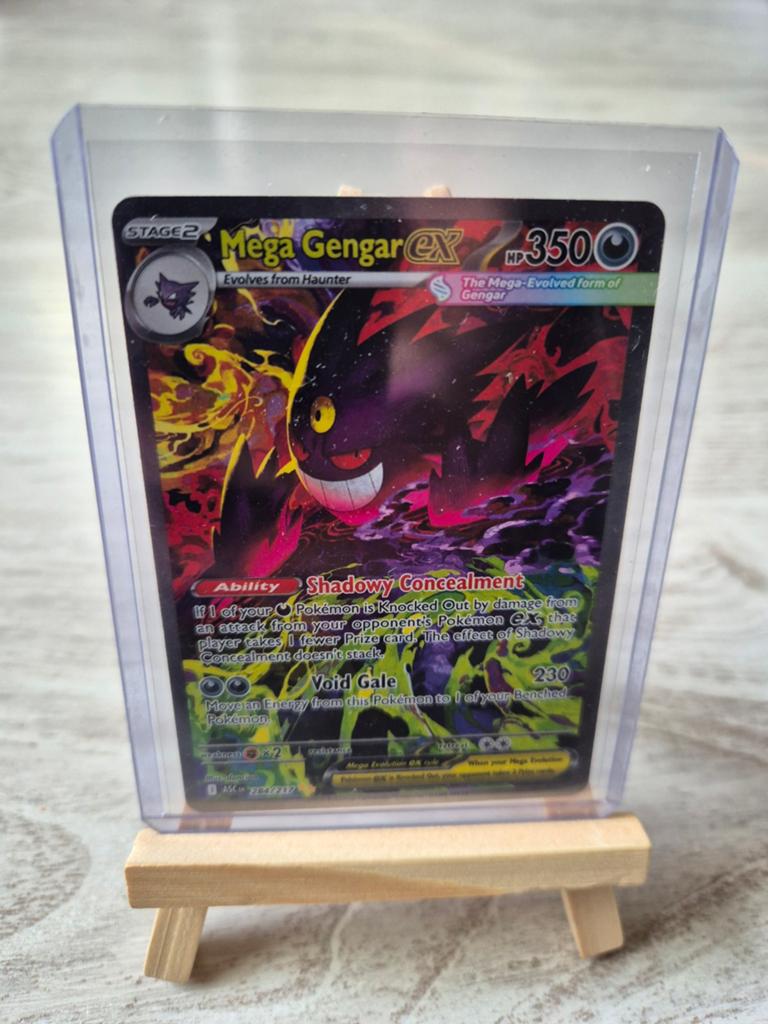 Pokémon Ascended Heroes : Mega Gengar & Mega Dragonite, Ophalen of Verzenden, Nieuw, Losse kaart, Foil